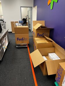 shipping box at fedex